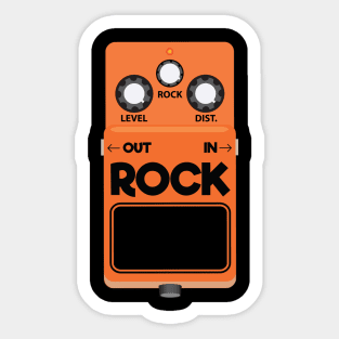 Guitar Rock Effects Pedal Sticker